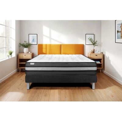 Matelas en Mousse à Mémoire Noir VITALIT - Ensemble Lit et Sommier - Publicité Matelas en Mousse à Mémoire Noir VITALIT - Ensemble Lit et Sommier - Publicité