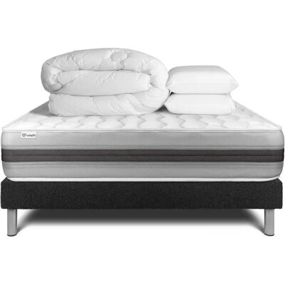 Ensemble de Lit Complet Vitalspring - Matelas 200x200cm - Publicité Ensemble de Lit Complet Vitalspring - Matelas 200x200cm - Publicité