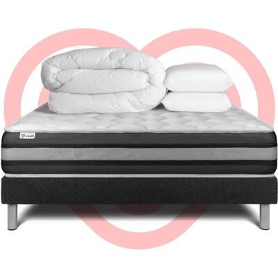 Ensemble Complet Vitalspring - Matelas, Sommier, Oreillers, Duvet - Publicité Ensemble Complet Vitalspring - Matelas, Sommier, Oreillers, Duvet - Publicité