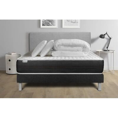 Ensemble de Lit Complet Vitalspring - Matelas à ressorts ensachés, oreillers, duvet - Publicité Ensemble de Lit Complet Vitalspring - Matelas à ressorts ensachés, oreillers, duvet - Publicité