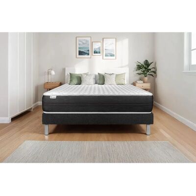 Vitalit Juego de Cama y Colchón 90x190 - Negro Vitalit Juego de Cama y Colchón 90x190 - Negro