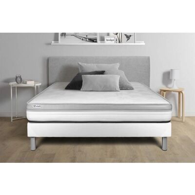 Conjunto de Cama VITALIT Blanco con Colchón 140x220 Conjunto de Cama VITALIT Blanco con Colchón 140x220