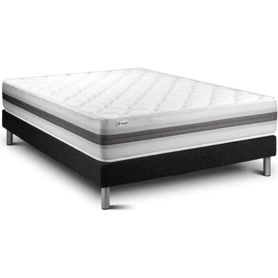 Ensemble Vitalmemo - 135x190 - Support en mousse viscoélastique - Publicité Ensemble Vitalmemo - 135x190 - Support en mousse viscoélastique - Publicité