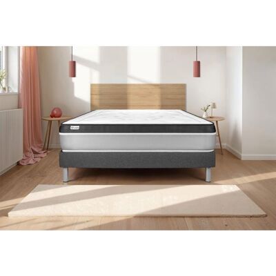 Ensemble Vital Ergo - 160x190 cm - Gris - Publicité Ensemble Vital Ergo - 160x190 cm - Gris - Publicité