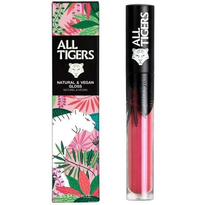 All Tigers Rose Vegan Lip Gloss - Lip Gloss All Tigers Rose Vegan Lip Gloss - Lip Gloss