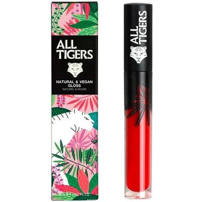 All Tigers Veganer Lipgloss - Orange Red - Lippenpflege & Glanz All Tigers Veganer Lipgloss - Orange Red - Lippenpflege & Glanz