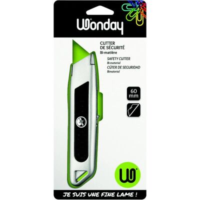 Cutter utilitaire Wonday BCU300082 - Sécurité avec verrouillage automatique - Publicité Cutter utilitaire Wonday BCU300082 - Sécurité avec verrouillage automatique - Publicité