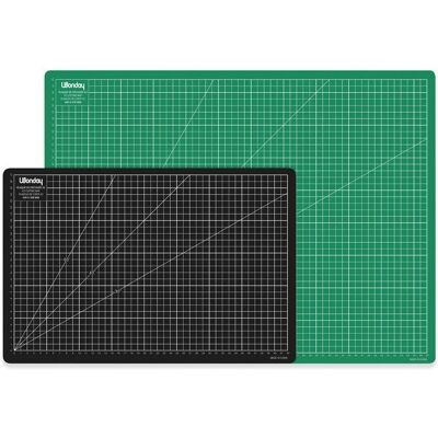Tapis de découpe Wonday APQ300061 - Résistant à la coupe, Surface quadrillée, Vert - Publicité Tapis de découpe Wonday APQ300061 - Résistant à la coupe, Surface quadrillée, Vert - Publicité