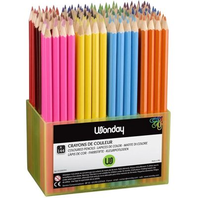 Crayons de couleur Wonday FCG000393 - 144 pièces - Publicité Crayons de couleur Wonday FCG000393 - 144 pièces - Publicité