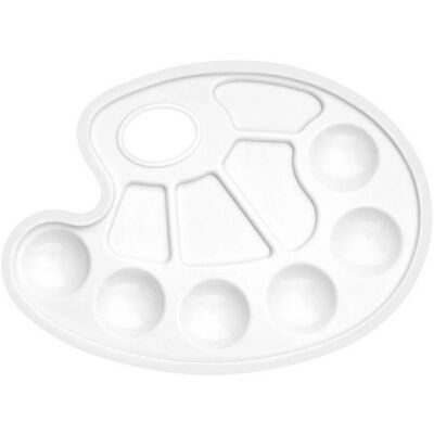Palette de Peinture Wonday APN900262 - Plastique, Ovale, 10 Alvéoles Palette de Peinture Wonday APN900262 - Plastique, Ovale, 10 Alvéoles