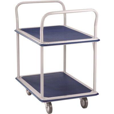 Carrello a doppio piano Wonday - 250kg - Acciaio Carrello a doppio piano Wonday - 250kg - Acciaio