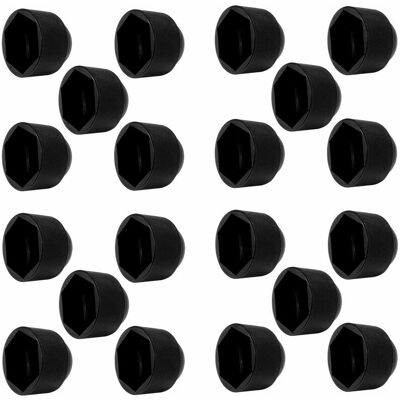 CYCLINGCOLORS - M6-HEX10 - Nero - Plastica - Copricinghie Bulloni CYCLINGCOLORS - M6-HEX10 - Nero - Plastica - Copricinghie Bulloni