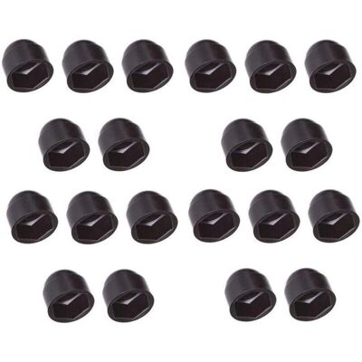 CYCLINGCOLORS M12 Noir Polyéthylène Capuchon de boulon - Publicité CYCLINGCOLORS M12 Noir Polyéthylène Capuchon de boulon - Publicité