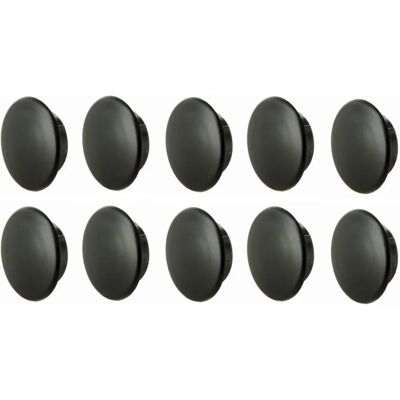 CYCLINGCOLORS - 10X RUND SVART PLASTKAPP - Zwart - Plastic Cap CYCLINGCOLORS - 10X RUND SVART PLASTKAPP - Zwart - Plastic Cap