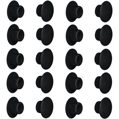 CYCLINGCOLORS - Plastic Furniture Plug - Ø8mm - Black - Hole plug CYCLINGCOLORS - Plastic Furniture Plug - Ø8mm - Black - Hole plug