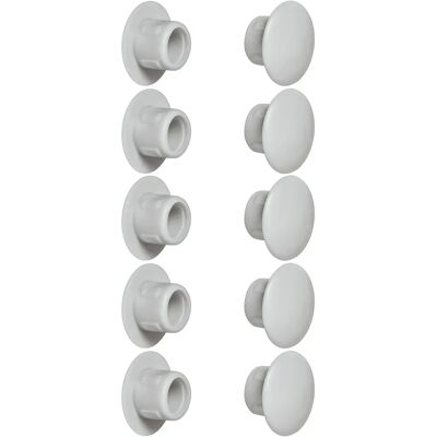 CYCLINGCOLORS - Ø5mm - Gris clair - Capuchons plastiques pour trous - Publicité CYCLINGCOLORS - Ø5mm - Gris clair - Capuchons plastiques pour trous - Publicité