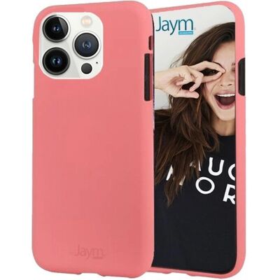 Coque en Silicone Rose JAYM pour iPhone 14 Pro Max - Toucher Doux - Résistante aux Chocs - Publicité Coque en Silicone Rose JAYM pour iPhone 14 Pro Max - Toucher Doux - Résistante aux Chocs - Publicité
