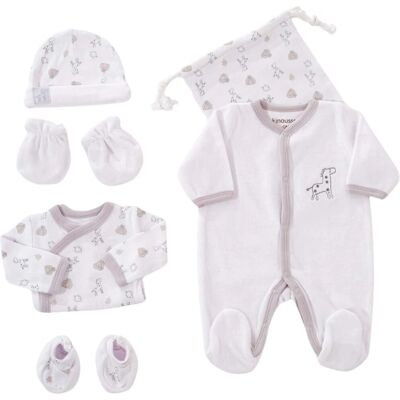 Ensemble de naissance Trois Kilos Sept - Blanc - Ensemble bébé Ensemble de naissance Trois Kilos Sept - Blanc - Ensemble bébé