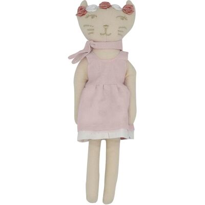 Trois Kilos Sept Jouet en peluche pour bébé - Chat rose - Cadeau de naissance - Publicité Trois Kilos Sept Jouet en peluche pour bébé - Chat rose - Cadeau de naissance - Publicité