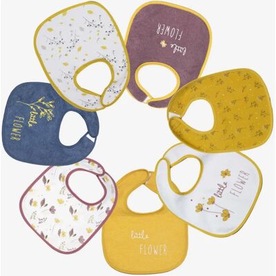 Bavoirs TROIS KILOS SEPT - Imperméables, Coton, Velcro - Lot de 7 - Publicité Bavoirs TROIS KILOS SEPT - Imperméables, Coton, Velcro - Lot de 7 - Publicité