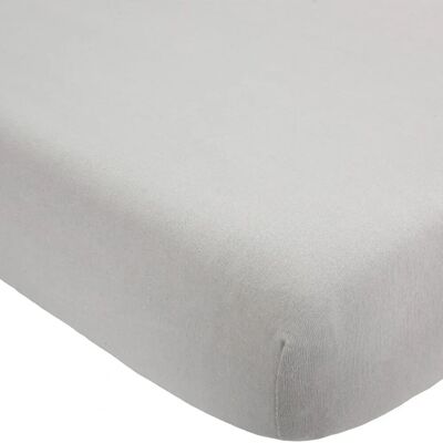 Trois Kilos Sept - Drap housse coton Gris - Fitted sheet - Publicité Trois Kilos Sept - Drap housse coton Gris - Fitted sheet - Publicité