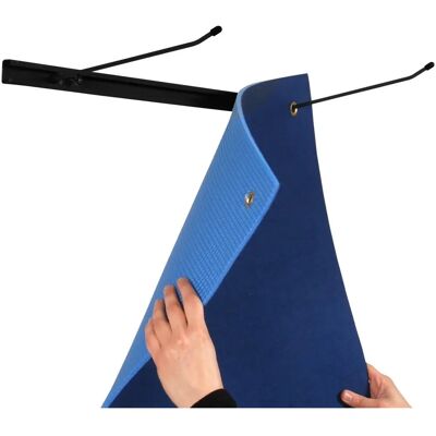 Sporti France Verstellbarer Wandmattenhalter - Schwarz - Wandmat Holder Sporti France Verstellbarer Wandmattenhalter - Schwarz - Wandmat Holder