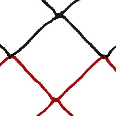 Sporti France Ett Par Europeiska 11-Manna Fotbollsnät - Red/Black - Football Net Sporti France Ett Par Europeiska 11-Manna Fotbollsnät - Red/Black - Football Net