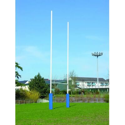 SPORTI FRANCE Poteaux de rugby en aluminium - 11m Paire - Publicité SPORTI FRANCE Poteaux de rugby en aluminium - 11m Paire - Publicité