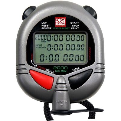 Digi Sport Instruments DT2000 - Gris - Cronómetro con 2000 memorias Digi Sport Instruments DT2000 - Gris - Cronómetro con 2000 memorias