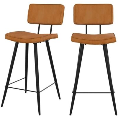 Rendez-Vous Déco Camel Lot de 2 Chaises de Bar Vintage - Publicité Rendez-Vous Déco Camel Lot de 2 Chaises de Bar Vintage - Publicité