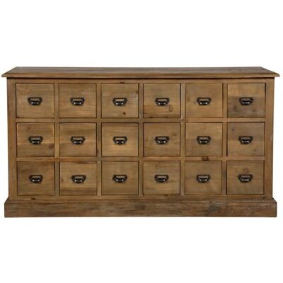 Rendez-Vous Déco Miramas Aparador - Madera de cedro reciclada, 18 cajones Rendez-Vous Déco Miramas Aparador - Madera de cedro reciclada, 18 cajones