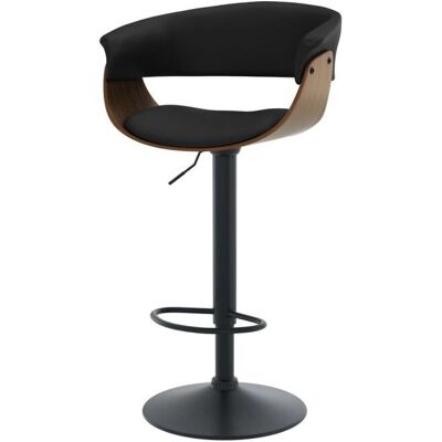 Rendez-vous Déco - Taburete de bar ajustable - Negro - Diseño moderno Rendez-vous Déco - Taburete de bar ajustable - Negro - Diseño moderno