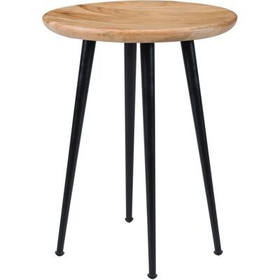 Rendez-vous Déco Modasa Taburete redondo de acacia Rendez-vous Déco Modasa Taburete redondo de acacia