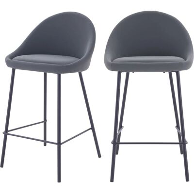 Rendez-vous Déco - Misty Gris 65cm Set de 2 Tabourets Vintage pour Îlot de Cuisine - Publicité Rendez-vous Déco - Misty Gris 65cm Set de 2 Tabourets Vintage pour Îlot de Cuisine - Publicité