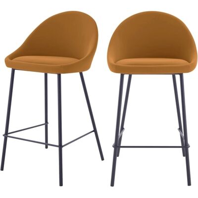 Rendez-vous Déco - Taburetes de bar canela - Pack de 2 Rendez-vous Déco - Taburetes de bar canela - Pack de 2