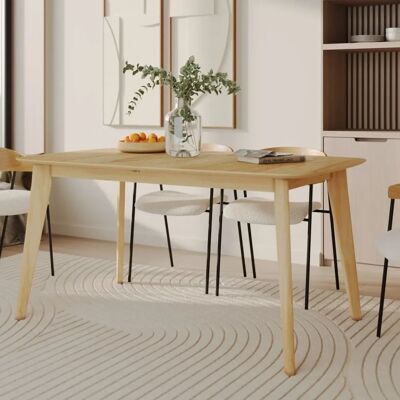 Rendez Vous Déco - Mesa extensible rectangular Oman 150/180 cm en madera clara - Madera clara Rendez Vous Déco - Mesa extensible rectangular Oman 150/180 cm en madera clara - Madera clara