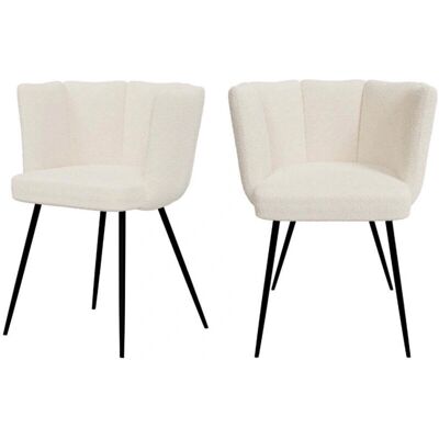 Marca Modelo - Sillas de comedor en Bouclé - Comodidad y Estilo Marca Modelo - Sillas de comedor en Bouclé - Comodidad y Estilo