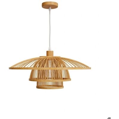 Lámpara colgante de bambú Rendez-vous Déco - 50cm - Estilo bohemio Lámpara colgante de bambú Rendez-vous Déco - 50cm - Estilo bohemio