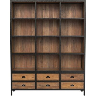 Estantería Shelby de Rendez-vous Déco con 12 Nichos - Estilo Industrial Estantería Shelby de Rendez-vous Déco con 12 Nichos - Estilo Industrial