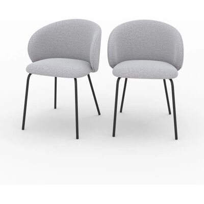 Conjunto de sillas Victoria en gris claro - Muebles de comedor Conjunto de sillas Victoria en gris claro - Muebles de comedor