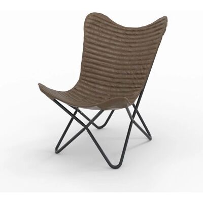 Rendez-vous Déco Sillón Octave de Cuero - Estilo Vintage Rendez-vous Déco Sillón Octave de Cuero - Estilo Vintage
