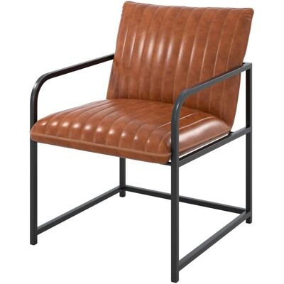 Rendez-vous Déco Armand Sillón de Cuero - Estilo Vintage Rendez-vous Déco Armand Sillón de Cuero - Estilo Vintage