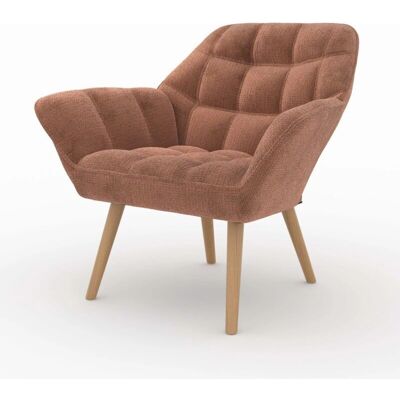 Rendez-vous Déco Simba - Sillón de tela vintage - Rojo - Sofá Rendez-vous Déco Simba - Sillón de tela vintage - Rojo - Sofá