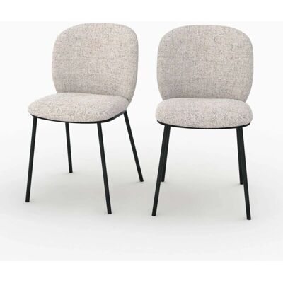Rendez-vous Déco Adèle Juego de 2 sillas beige Rendez-vous Déco Adèle Juego de 2 sillas beige