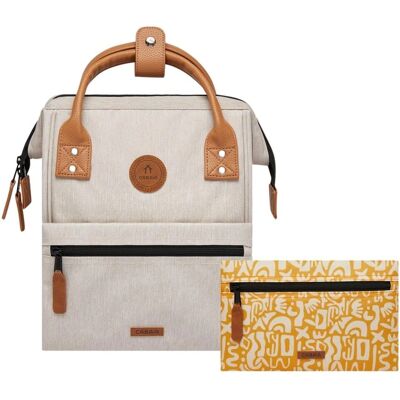 Cabaia Adventurer Melange Kleiner Rucksack - Arequipa Creme Cabaia Adventurer Melange Kleiner Rucksack - Arequipa Creme