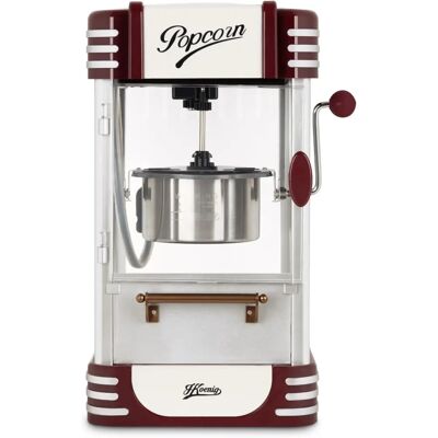 H.Koenig Machine à Popcorn - Design Rétro, 50g, Lumière Interne - Publicité H.Koenig Machine à Popcorn - Design Rétro, 50g, Lumière Interne - Publicité