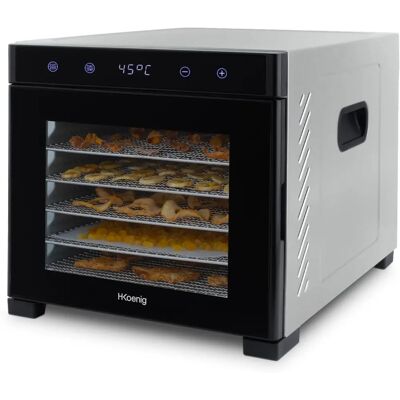 H.Koenig DSY900 Lebensmittel-Trockner - 6 Ablagen, 650W, LCD, Variabler Temperatur H.Koenig DSY900 Lebensmittel-Trockner - 6 Ablagen, 650W, LCD, Variabler Temperatur