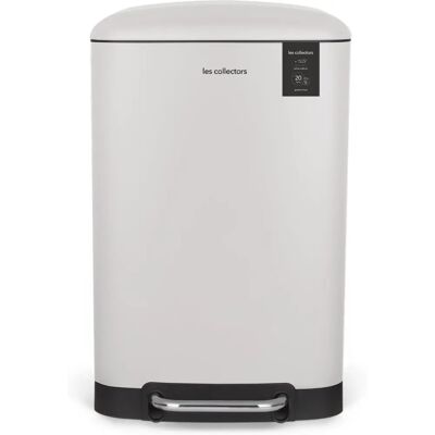 Les Collectors 528 Lixeira de Cozinha em Aço Inoxidável - 20L - Pedal, Balde Interno Removível Les Collectors 528 Lixeira de Cozinha em Aço Inoxidável - 20L - Pedal, Balde Interno Removível