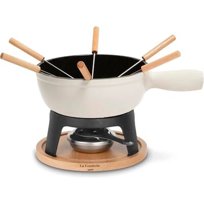 La Fonderie 1890 MONT BLANC - Set à fondue, 6 personnes, fonte émaillée BEIGE - Publicité La Fonderie 1890 MONT BLANC - Set à fondue, 6 personnes, fonte émaillée BEIGE - Publicité