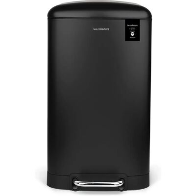 H.Koenig Les Collectors Poubelle - 40L - Acier inoxydable, Noir - Publicité H.Koenig Les Collectors Poubelle - 40L - Acier inoxydable, Noir - Publicité